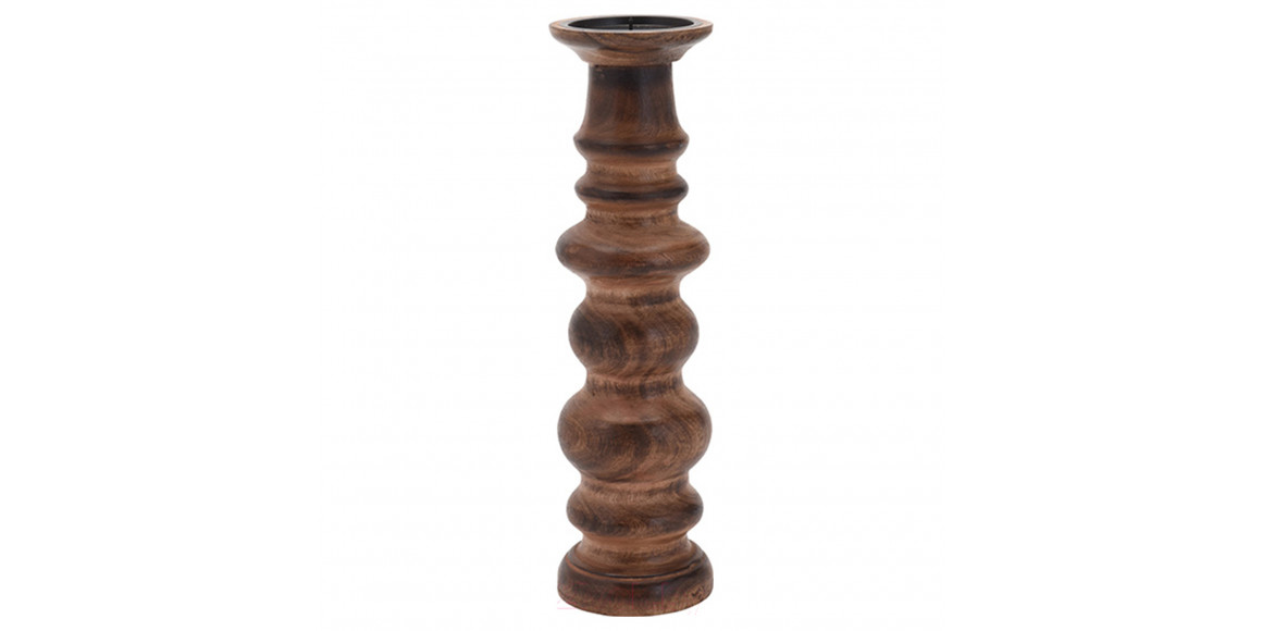 Candlestick KOOPMAN CANDLE PILLAR 36CM NATURAL (091728) (A54028720)