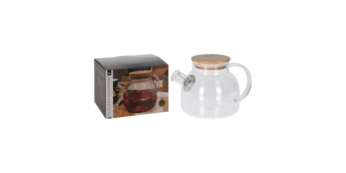 Чайники/заварники KOOPMAN CD1002670 TEAPOT BOROSILICATE GLASS 1L (997884)