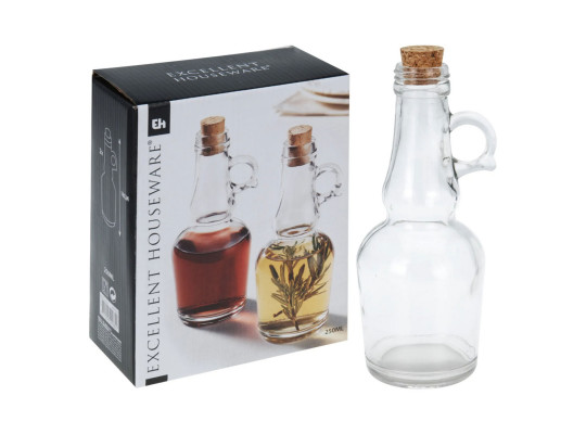 Անոթ KOOPMAN CD1002690 OIL VINEGAR SET GLASS CORK (846809)