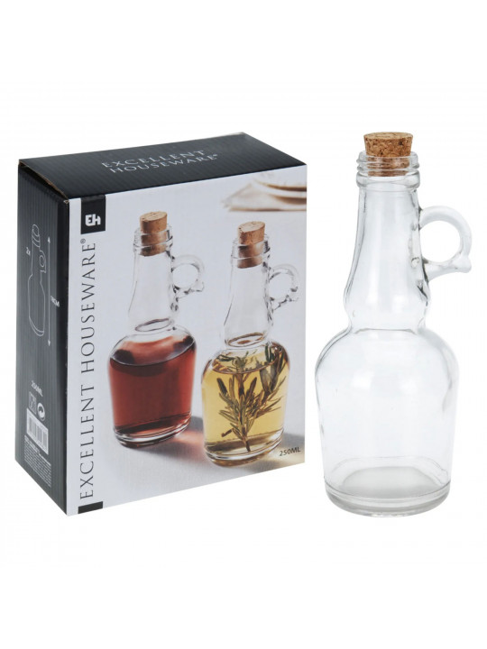 Անոթ KOOPMAN CD1002690 OIL VINEGAR SET GLASS CORK (846809)