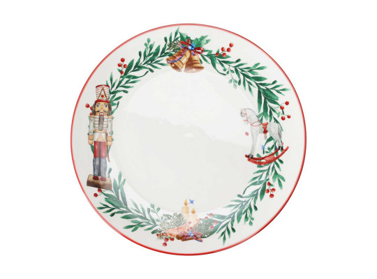 Plate KOOPMAN DN1900590 PORCELAIN 27CM NUTCRACKE (094634)