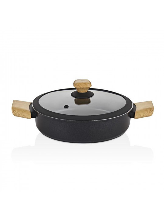 Casserols FALEZ ARS3007 AURIS CRYSTAL WOOD HANDLE 22CM SAUCEPAN 