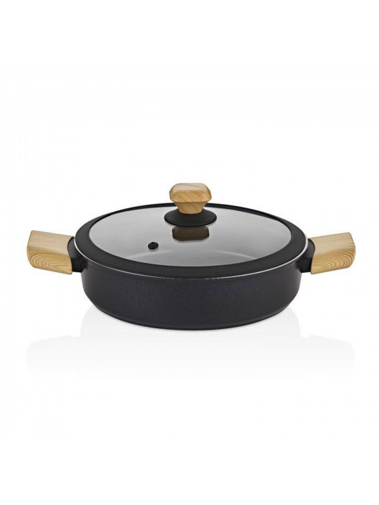 Կաթսաներ FALEZ ARS3008 AURIS CRYSTAL WOOD HANDLE 24CM SAUCEPAN 