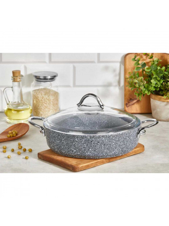 Կաթսաներ FALEZ PDR1010 PEDRA GREY LINE S.S HANDLE SAUCEPAN IND.22CM 