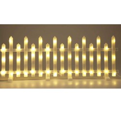 Ամանորյա դեկորատիվ առարկաներ KOOPMAN FENCE LIGHT SET OF 8PCS WW (098519) (AVX000020)