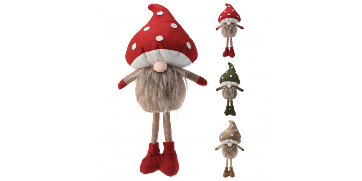 N/y decorate objects KOOPMAN GNOME MUSHROOM 53CM 3ASS (239523) (CAA939480)