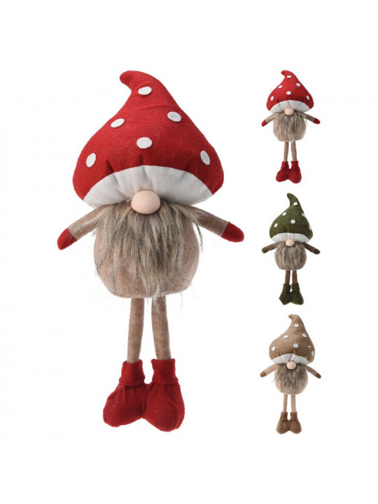 Новогодные декоративные аксессуары KOOPMAN GNOME MUSHROOM 53CM 3ASS (239523) (CAA939480)