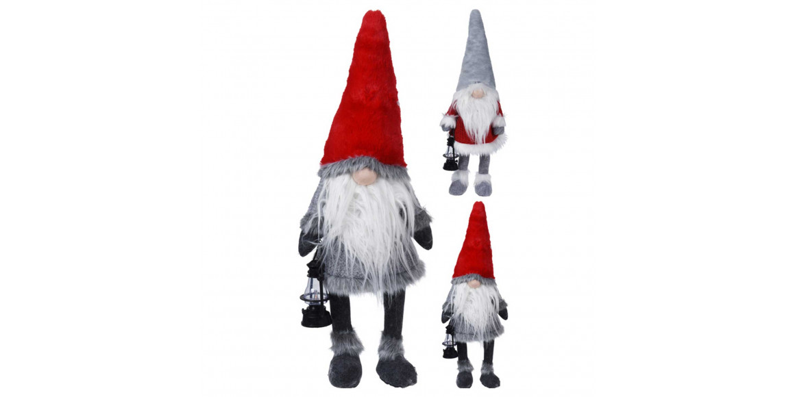 N/y decorate objects KOOPMAN GNOME WITH LED NOSE 51CM 2ASS (230752) (CAA727040)