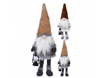 Ամանորյա դեկորատիվ առարկաներ KOOPMAN GNOME WITH LED NOSE 51CM 2ASS (230790) (CAA727060)