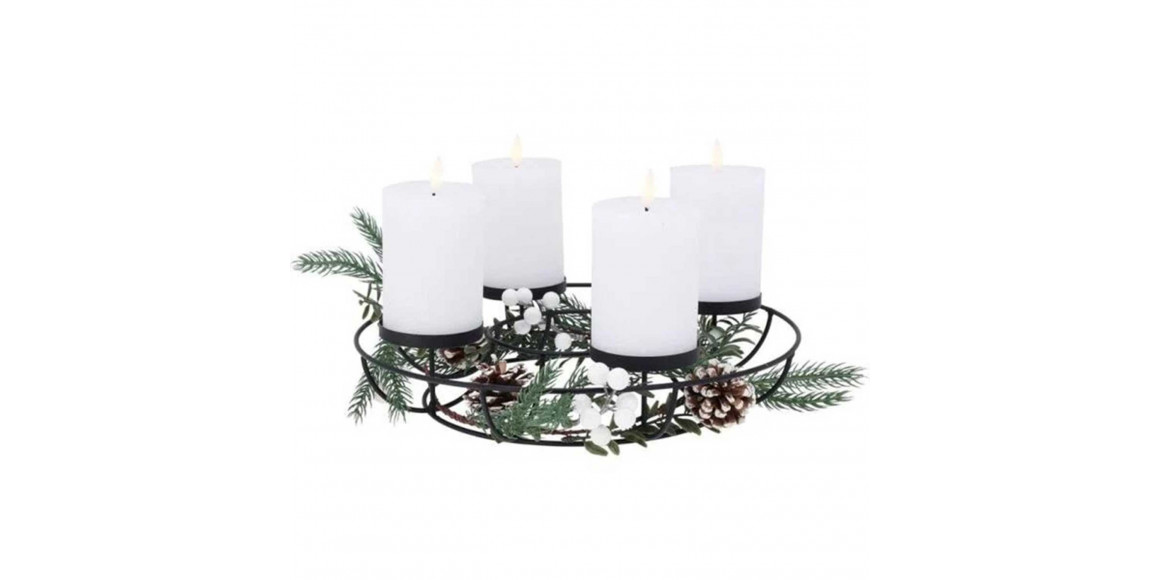 N/y decorate objects KOOPMAN HOLDER WITH 4 LED CANDLES (111225) (MC5801030)