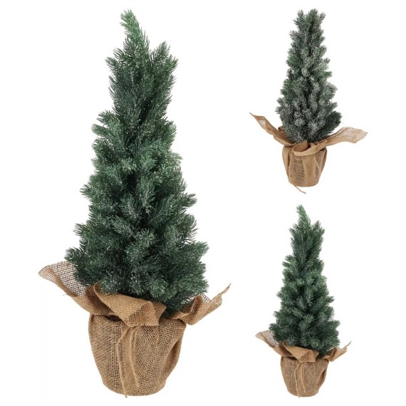 Новогодные декоративные аксессуары KOOPMAN XMAS TREE BURLAP POT 65CM 2ASS (199360) (317910240)