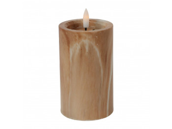 Ամանորյա դեկորատիվ առարկաներ KOOPMAN LED CANDLE 75X125MM BROWN (771467) (AX5435920)