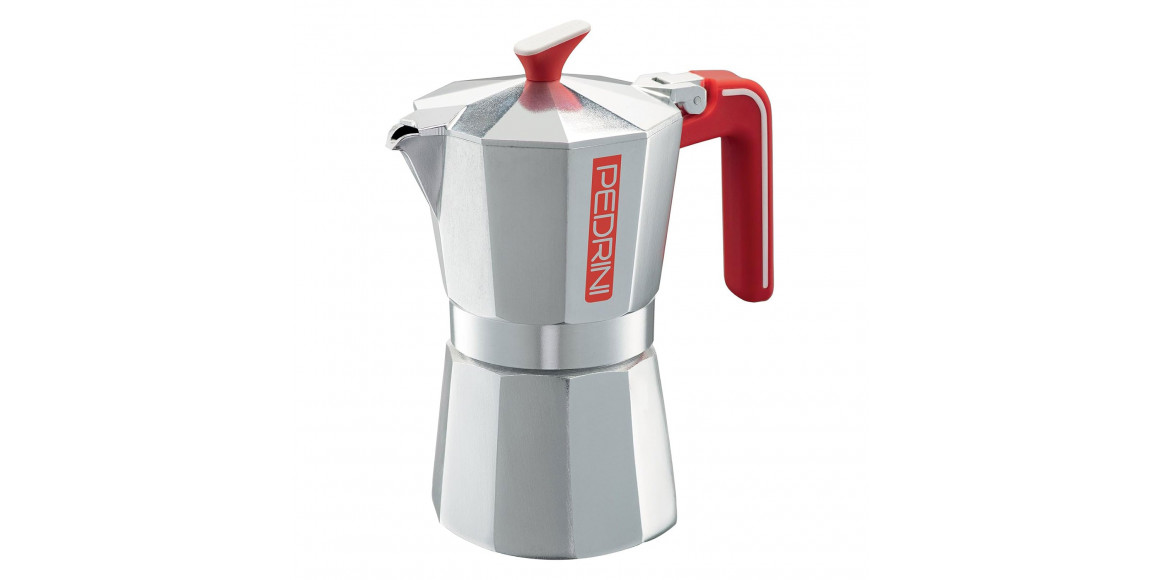 Սրճեփ PEDRINI 02CF137 PRESSER ECO MOKA POLUSHED ALU. 6 CUPS 