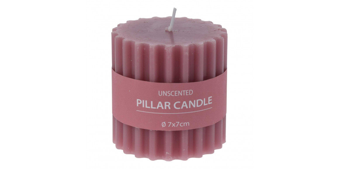 Новогодные декоративные аксессуары KOOPMAN PILLAR CANDLE 70MM 4ASS (161183) (ACC360200)