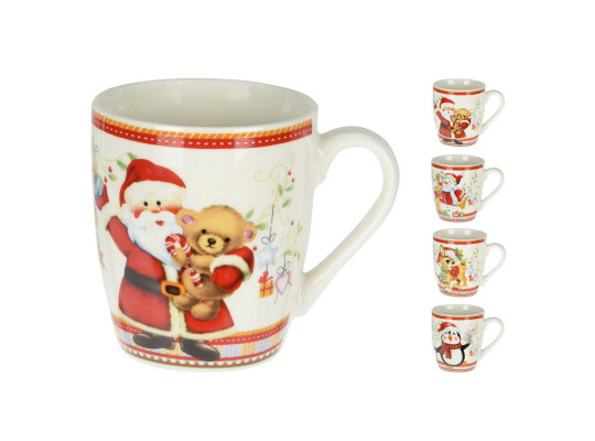 Стакан KOOPMAN Q75999430 MUG NEW BONE SANTA PORCELAIN 200ML (253567)