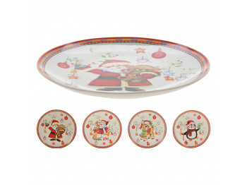 Тарелка KOOPMAN Q75999450 NEW BONE SANTA PORCELAIN DIA 2 (253604)