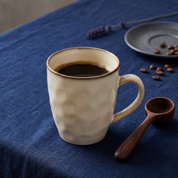 Cup KOOPMAN Q97000890 MUG STONEWARE EMBOSSED (916028)