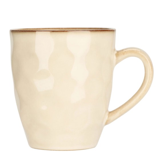 Cup KOOPMAN Q97000890 MUG STONEWARE EMBOSSED (916028)
