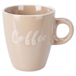 Cups set KOOPMAN Q99000330 MUG STONEWARE 220ML 4ASS CLRS (483544)