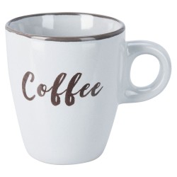 Cups set KOOPMAN Q99000330 MUG STONEWARE 220ML 4ASS CLRS (483544)