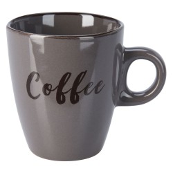 Cups set KOOPMAN Q99000330 MUG STONEWARE 220ML 4ASS CLRS (483544)