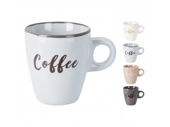 Բաժակ KOOPMAN Q99000130 MUG STONEWARE 220ML 4ASS CLRS (215763)