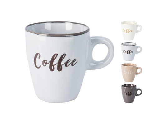 Բաժակ KOOPMAN Q99000130 MUG STONEWARE 220ML 4ASS CLRS (215763)