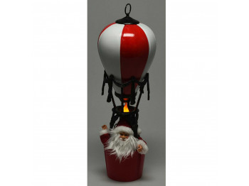 Ամանորյա դեկորատիվ առարկաներ KOOPMAN SANTA BALLOON WITH LED 40CM RE (224680) (ASK003130) 