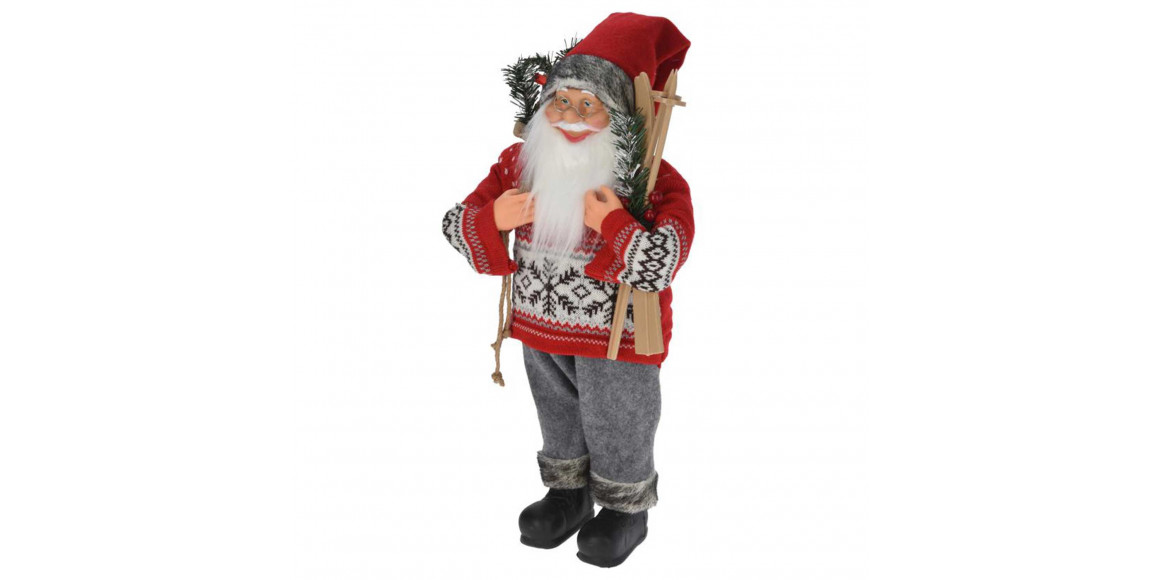 Ամանորյա դեկորատիվ առարկաներ KOOPMAN SANTA STANDING WITH SKI 60CM (199155) (ATK000120)