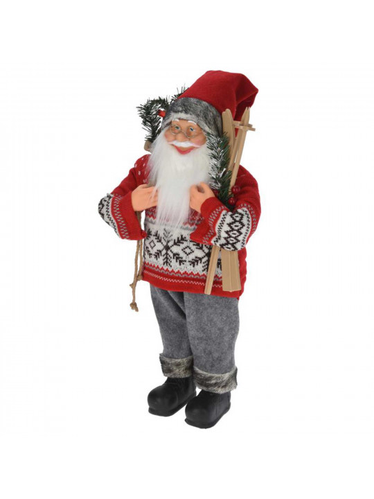 Ամանորյա դեկորատիվ առարկաներ KOOPMAN SANTA STANDING WITH SKI 60CM (199155) (ATK000120)