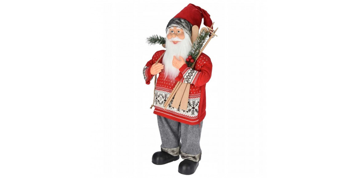 N/y decorate objects KOOPMAN SANTA STANDING WITH SKI 80CM (199339) (ATK000130)