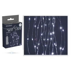 N/y decorate objects KOOPMAN SILVERWIRE 80L CASCADE WHITE (662369) (AX9730210)