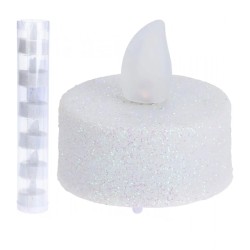 N/y decorate objects KOOPMAN TEALIGHT LED WHITE GLITTER (698880) (AX5990640)