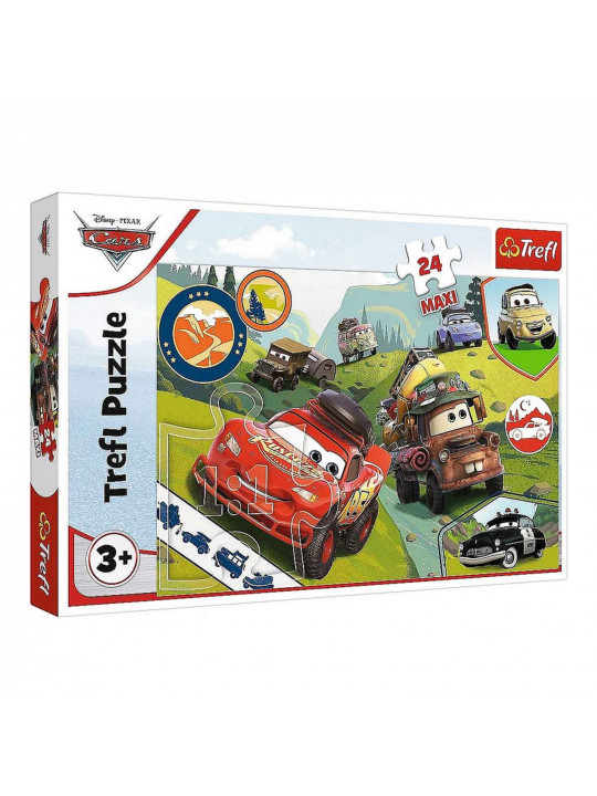 Գլուխկոտրուկ եվ խճանկար TREFL TR-24MX 24 MAXI 14352 HAPPY CARS / DISNEY CARS 3 