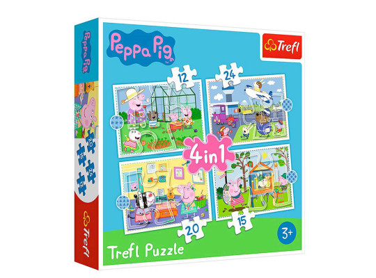 Пазл и мозайка TREFL TR4N1-CMB 4IN1 34359 HOLIDAY RECOLLECTION / PEPPA PIG 