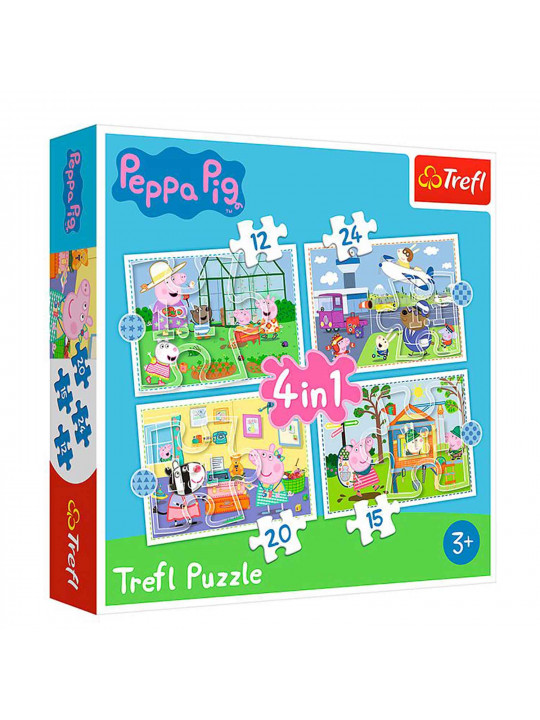 Գլուխկոտրուկ եվ խճանկար TREFL TR4N1-CMB 4IN1 34359 HOLIDAY RECOLLECTION / PEPPA PIG 