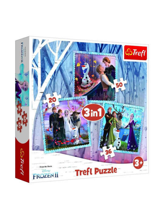 Գլուխկոտրուկ եվ խճանկար TREFL TR3N1-CMB 3IN1 34853 THE MAGICAL STORY / FROZEN 2 