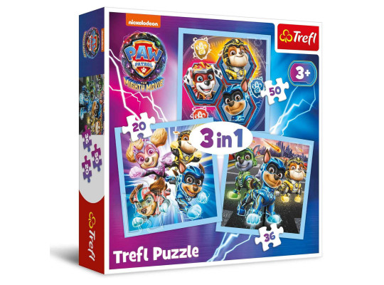 Пазл и мозайка TREFL TR3N1-CMB 3IN1 34869 MIGHTY PUPS POWER / PAW PATROL 