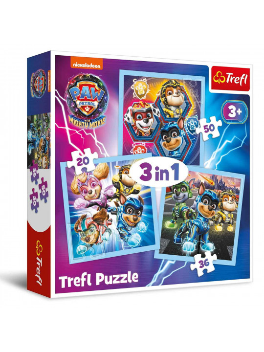 Пазл и мозайка TREFL TR3N1-CMB 3IN1 34869 MIGHTY PUPS POWER / PAW PATROL 