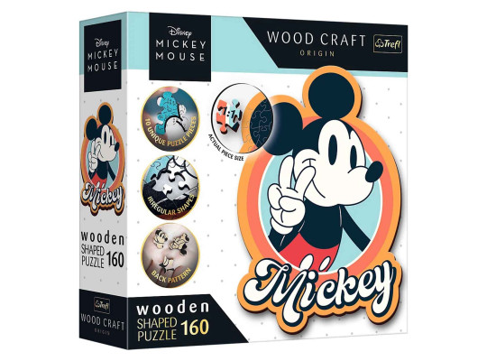 Пазл и мозайка TREFL TR160-WDN 160 WOODEN 20191 RETRO MICKEY MOUSE 