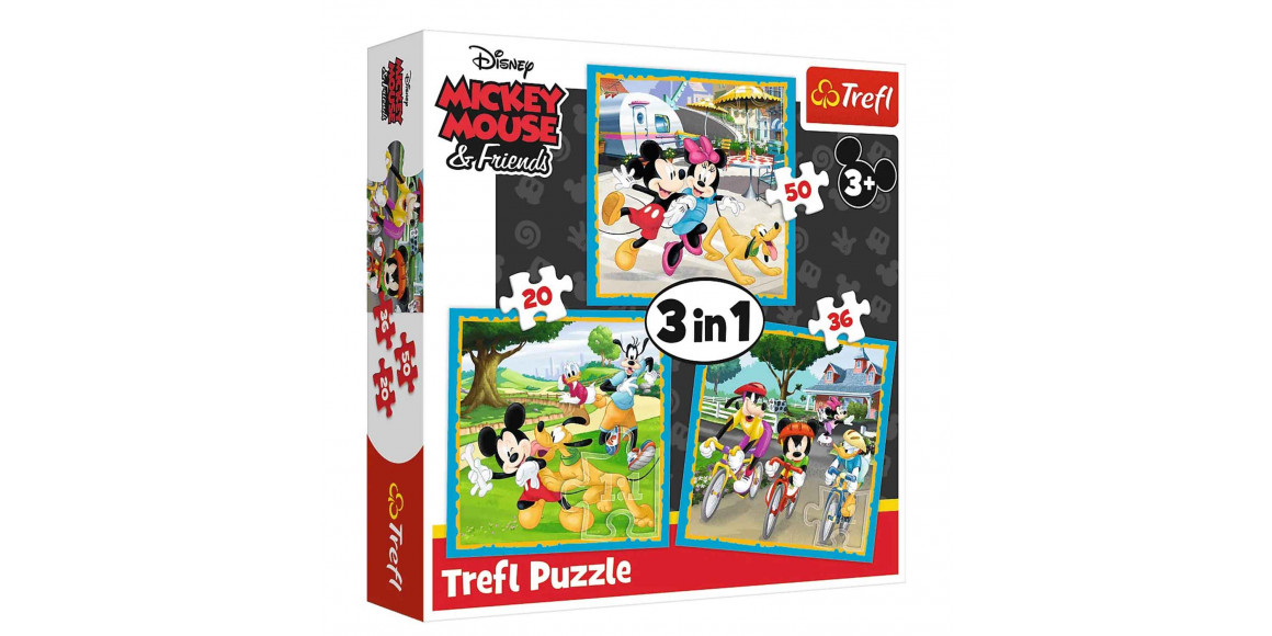 Пазл и мозайка TREFL TR3N1-CMB 3IN1 34846 MICKEY MOUSE WITH FRIENDS 