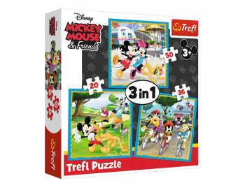 Գլուխկոտրուկ եվ խճանկար TREFL TR3N1-CMB 3IN1 34846 MICKEY MOUSE WITH FRIENDS 