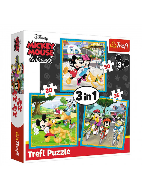 Գլուխկոտրուկ եվ խճանկար TREFL TR3N1-CMB 3IN1 34846 MICKEY MOUSE WITH FRIENDS 