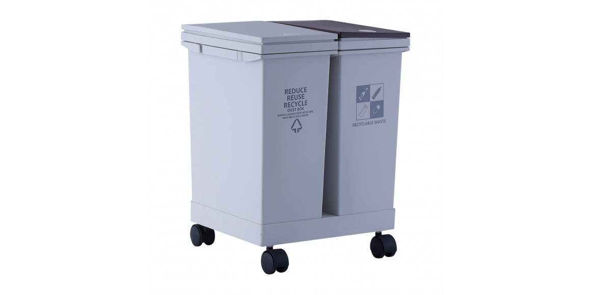 Աղբաման XIMI PRESS-TYPE DOUBLE-BARREL GARBAGE CAN WITH PULLEY (24L) 