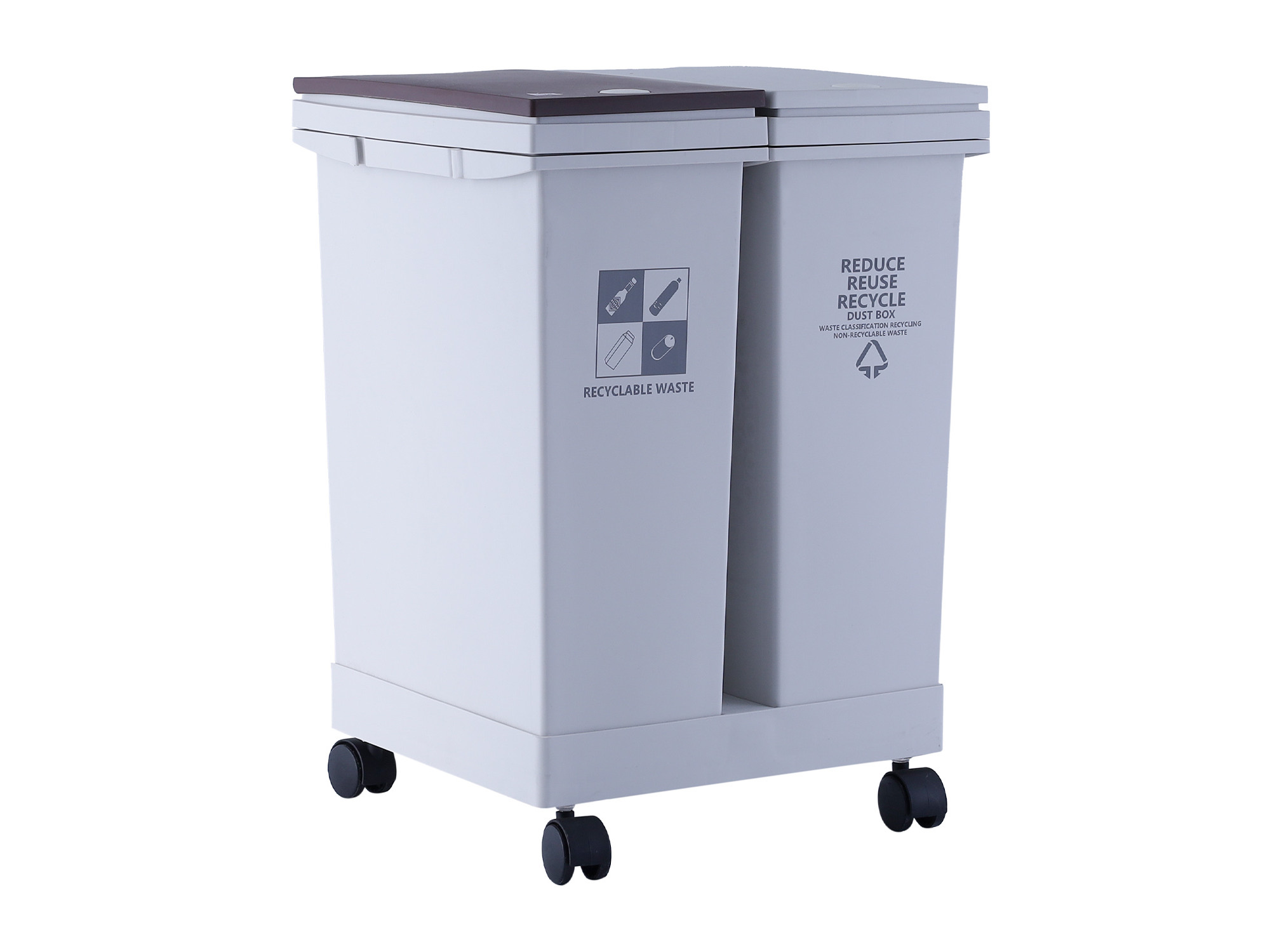 Աղբաման XIMI PRESS-TYPE THREE-CYLINDER GARBAGE CAN WITH PULLEY (40L) 