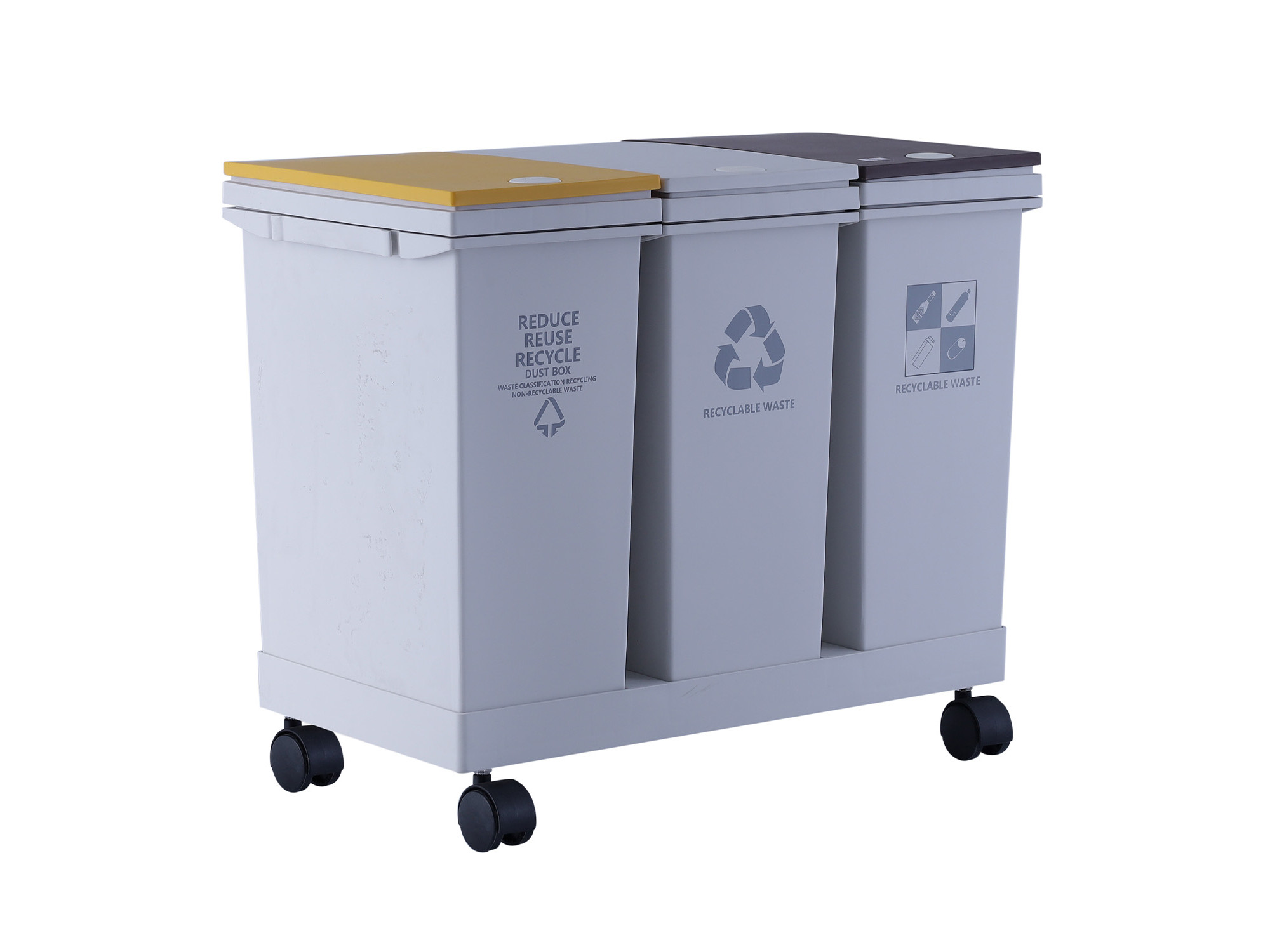 Աղբաման XIMI PRESS-TYPE THREE-CYLINDER GARBAGE CAN WITH PULLEY (36L) 