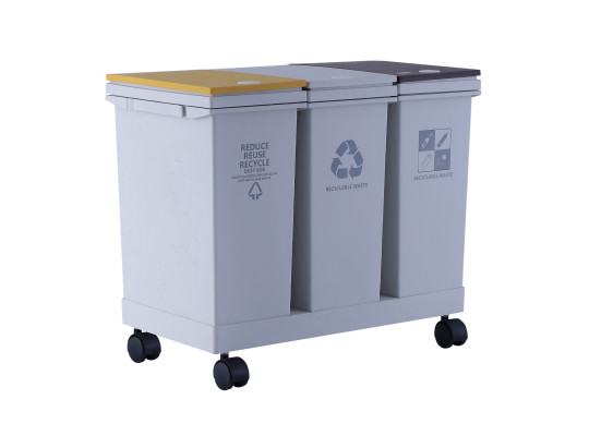 Աղբաման XIMI PRESS-TYPE THREE-CYLINDER GARBAGE CAN WITH PULLEY (36L) 