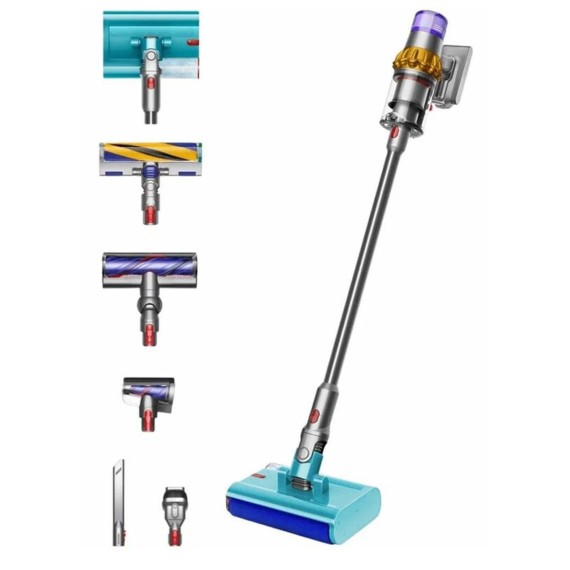 Անլար փոշեկուլ DYSON SV47 V15s DETECT SUBMARINE YELLOW/NICKEL 