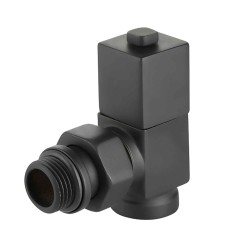 Valve ROYAL THERMO CUBE SET ANGLE BLACK 1/2 