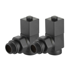 Valve ROYAL THERMO CUBE SET ANGLE BLACK 1/2 